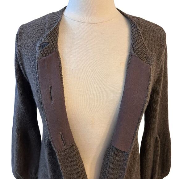 VINCE Babydoll Cardigan Sweater Jacket M - Picture 4 of 16